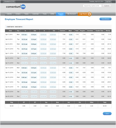 computer based time clock software