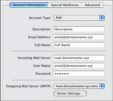 Email Account Setup For Mac